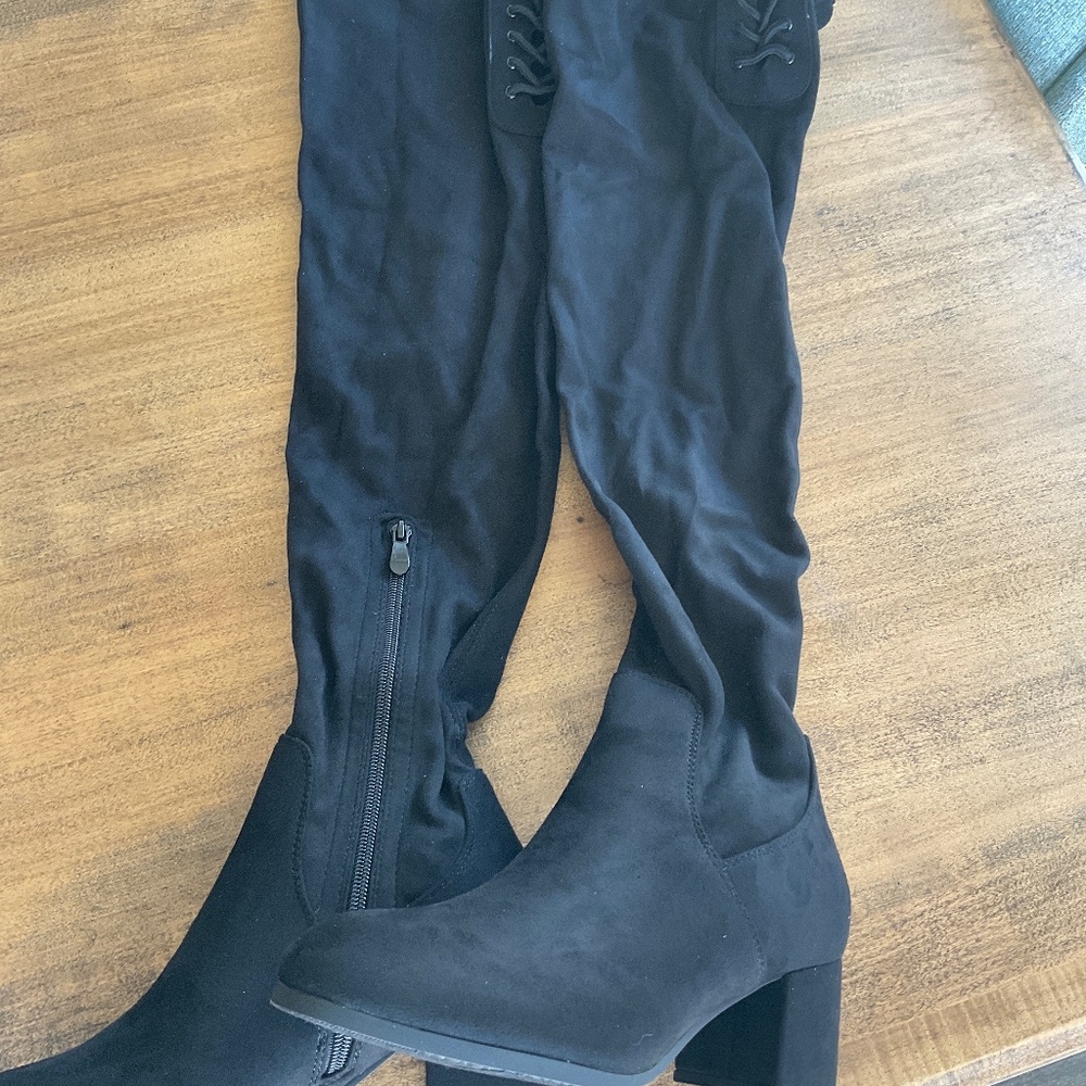 Dream pairs over the knee black boots